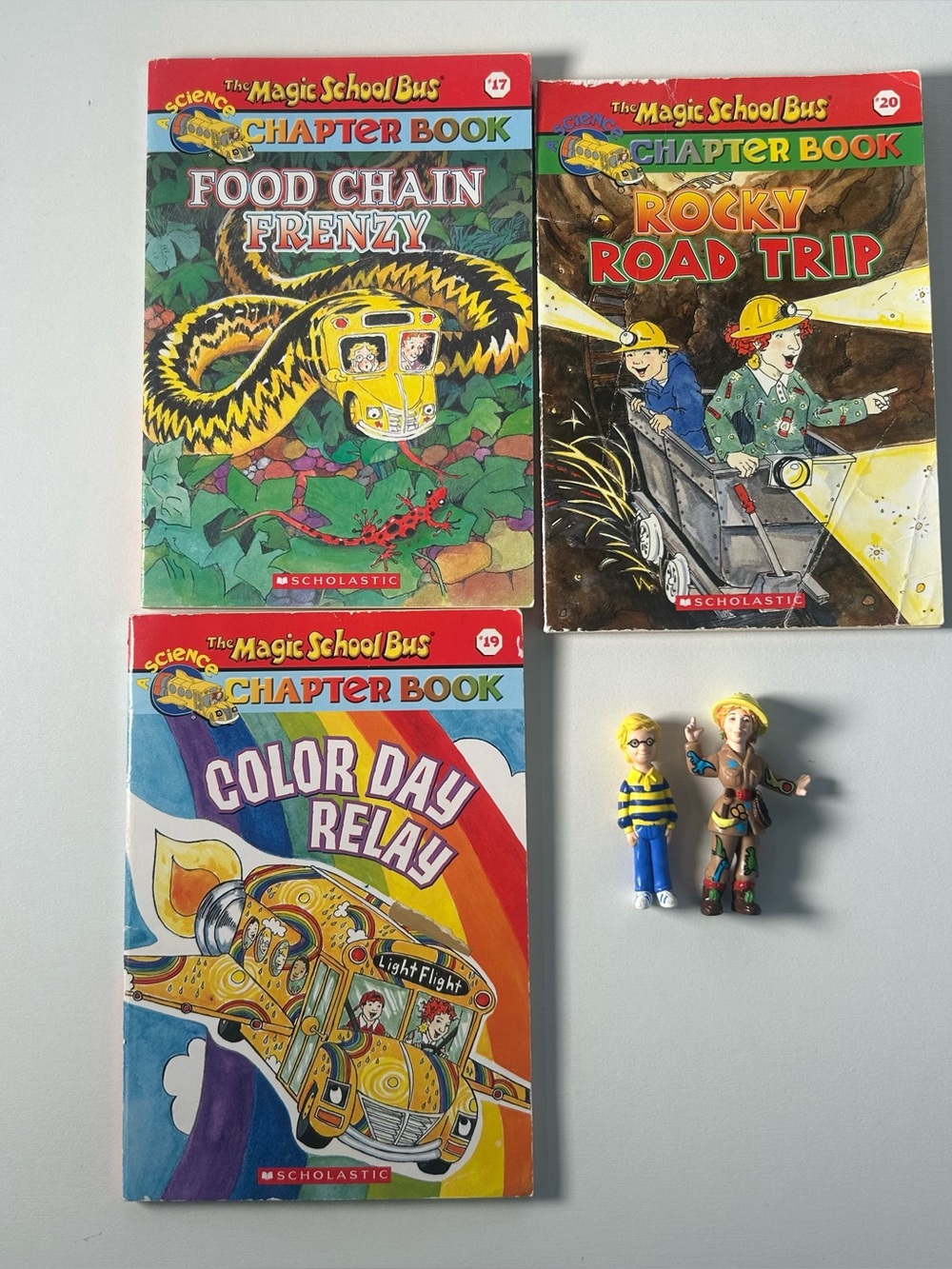 Magic School Bus Chapter Book Science Lot Of 3 #17 #19 #20 W/ Ms.Frizzle Kenner